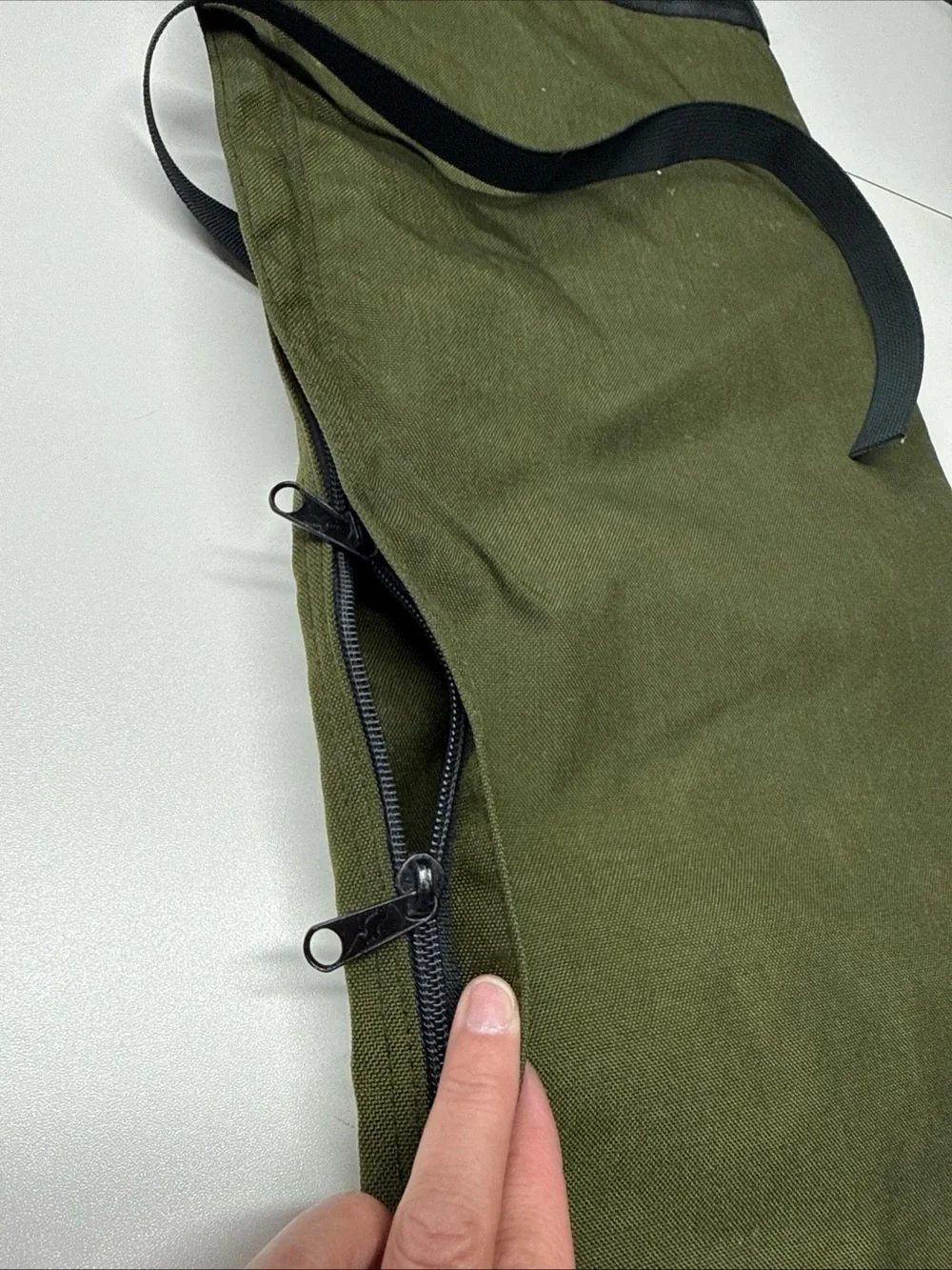 Outdoor Products Olive Green Canvas Fishing Rod Gear Travel Case ~13